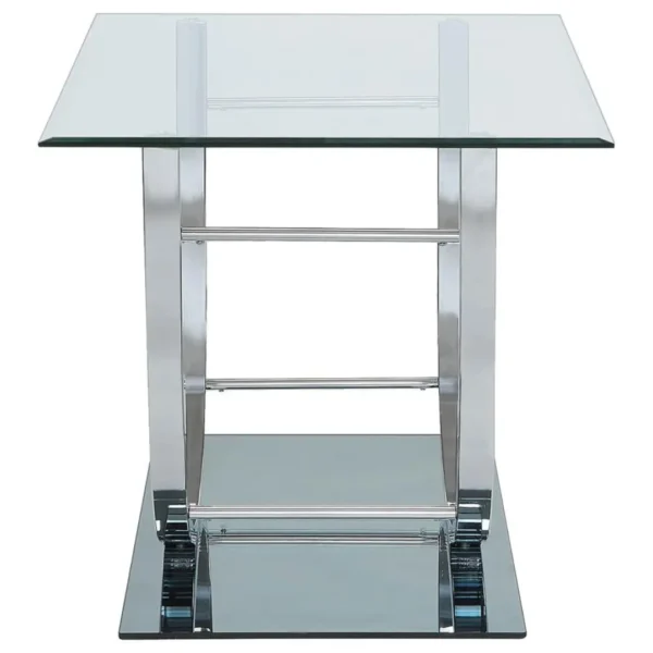 Danville U-Shaped Glass Top End Table By Coaster Furniture - Image 5