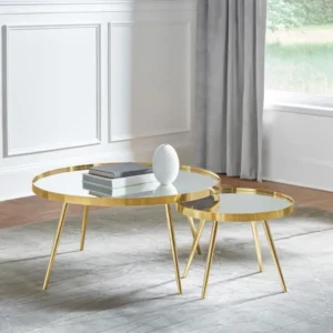 Kaelyn 2-Piece Round Nesting Coffee Table By Coaster Furniture