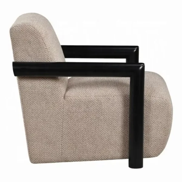Jetta Black Wooden Arm Accent Chair by ACME - Image 3