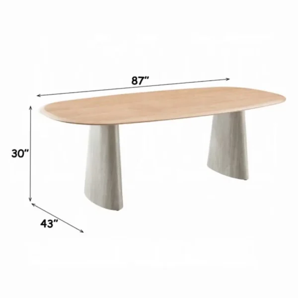 Ogin 7 Piece Oval Dining Set by ACME - Image 4