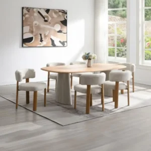 Ogin 7 Piece Oval Dining Set by ACME