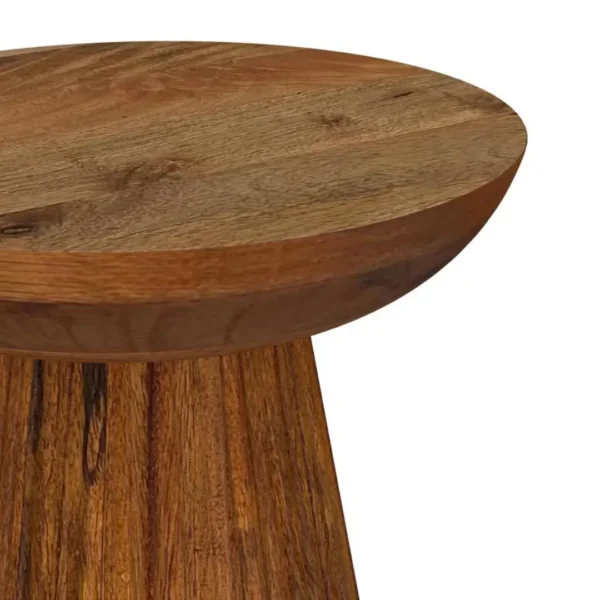 Aureo Round Solid Wood Side Table By Coaster Furniture - Image 3