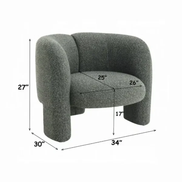 Pemba Dark Green Accent Chair by ACME - Image 6