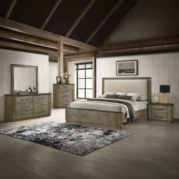 Lance Gray Nightstand 2 Drawer by ACME - Image 6