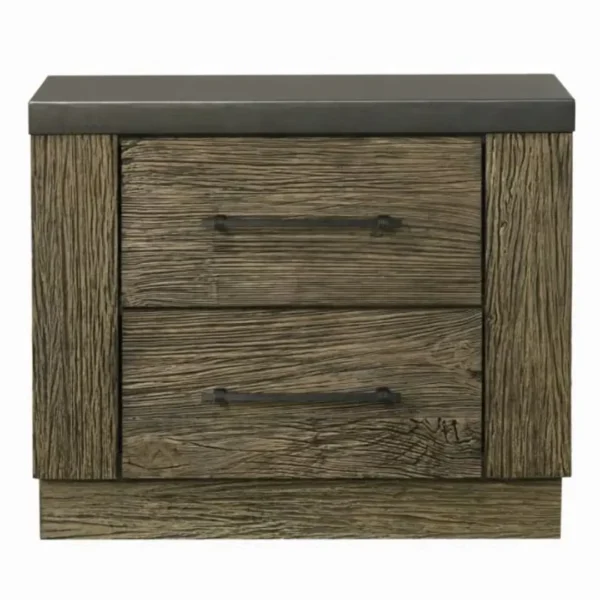Lance Gray Nightstand 2 Drawer by ACME - Image 2