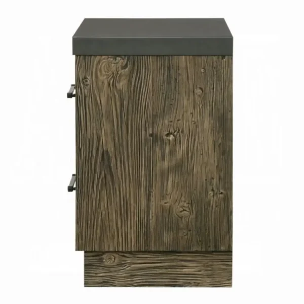 Lance Gray Nightstand 2 Drawer by ACME - Image 3