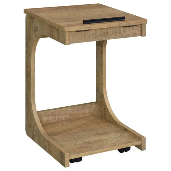 Ralston C-Shaped Lift-Top Rustic Sofa Table By Coaster Furniture - Image 3