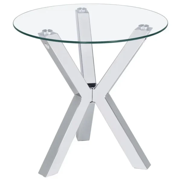 Kenzie Tempered Glass Top End Table By Coaster Furniture - Image 2