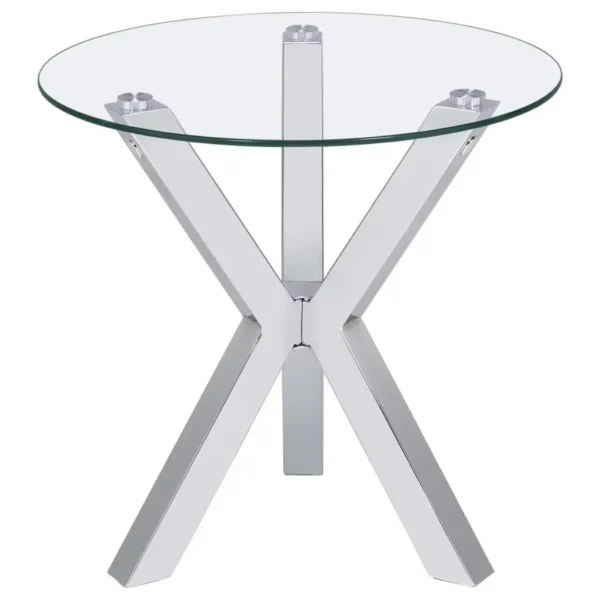 Kenzie Tempered Glass Top End Table By Coaster Furniture - Image 4