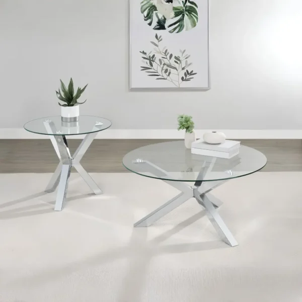 Kenzie Round Coffee Table Modern By Coaster Furniture - Image 7