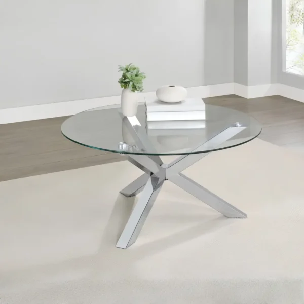 Kenzie 3-Piece Coffee Table Round Set By Coaster Furniture - Image 2