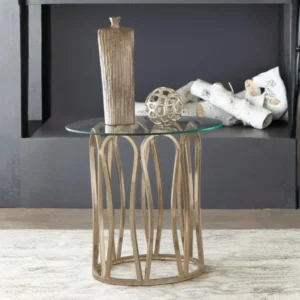 Monett Modern Glass Top End Table By Coaster Furniture