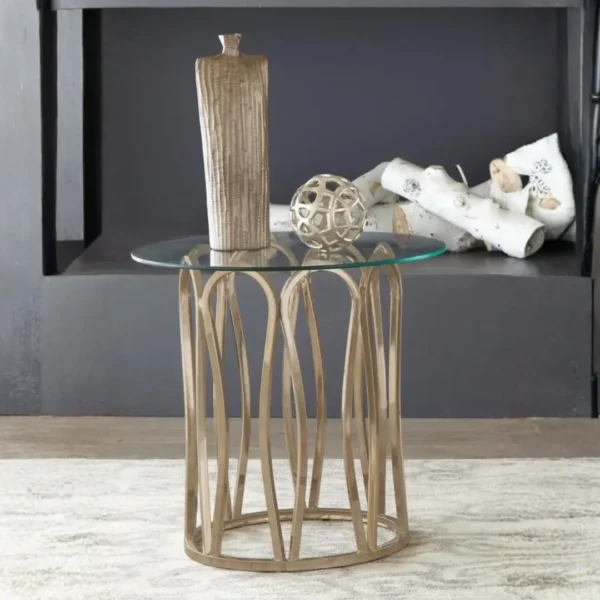 Monett Round Coffee Table End Table Set By Coaster Furniture - Image 3