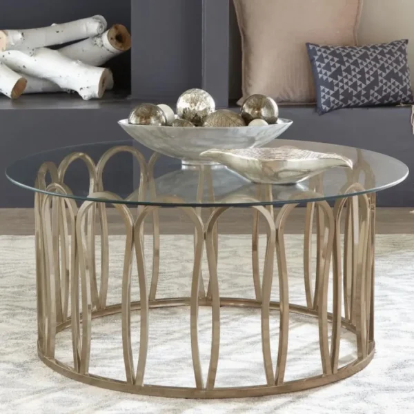 Monett Round Coffee Table End Table Set By Coaster Furniture - Image 2