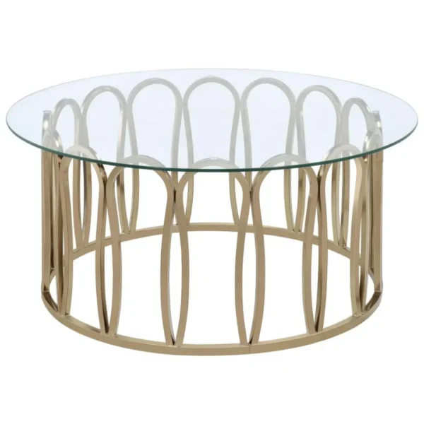 Monett Round Metal Coffee Table By Coaster Furniture - Image 2