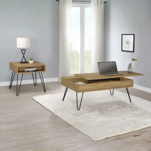 Fanning Coffee Table with Lift Top By Coaster Furniture - Image 5