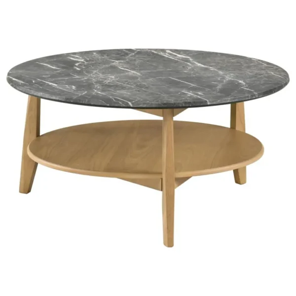 Bradley Mid Century Modern Round Coffee Table By Coaster Furniture - Image 2