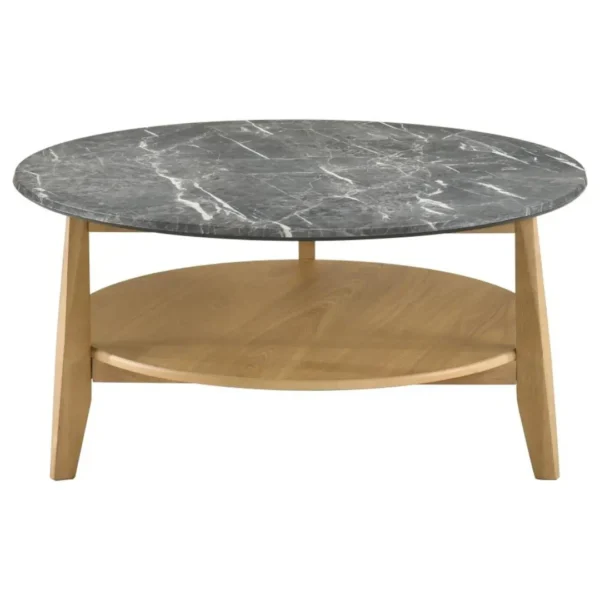 Bradley Mid Century Modern Round Coffee Table By Coaster Furniture - Image 4