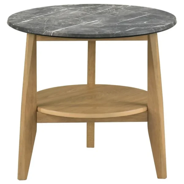 Bradley Round Coffee and Side Table Set By Coaster Furniture - Image 4