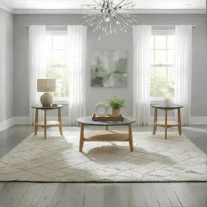 Bradley Round Coffee and Side Table Set By Coaster Furniture