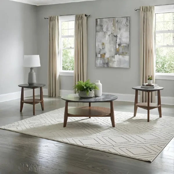Bradley Round Coffee and Side Table Set By Coaster Furniture - Image 10