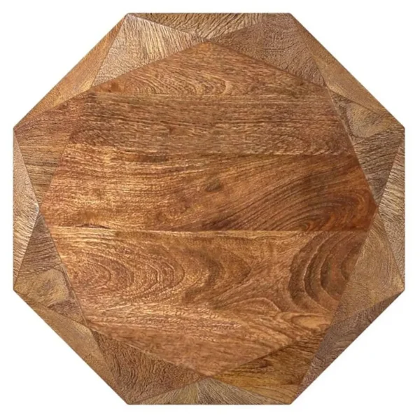 Jacinto Octagonal Mango Wood Side Table By Coaster Furniture - Image 3