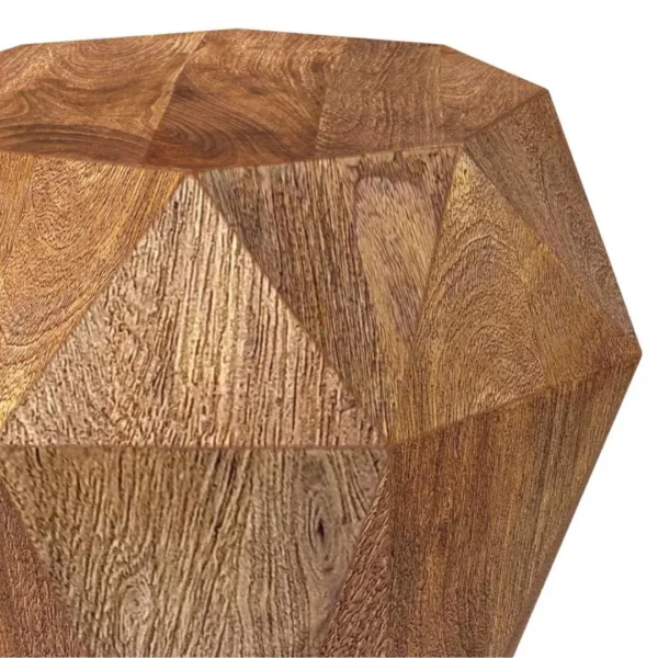 Jacinto Octagonal Mango Wood Side Table By Coaster Furniture - Image 4