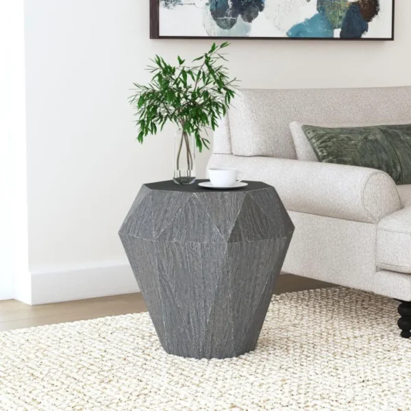 Jacinto Octagonal Mango Wood Side Table By Coaster Furniture - Image 6
