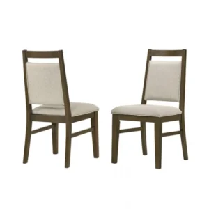 Coppet Dark Walnut Dining Chair Set of 2 by Furniture of America