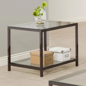 Trini 1-Shelf Black Nickel End Table By Coaster Furniture