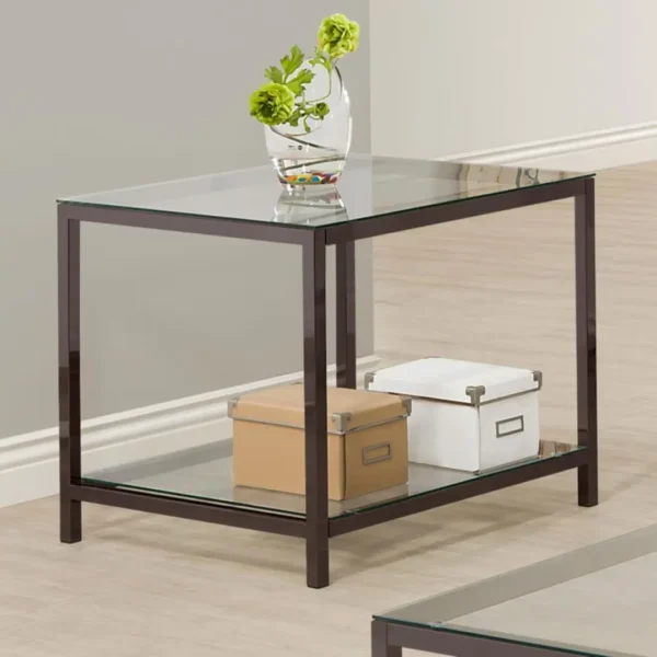 Trini Black Nickel Rectangular Coffee Table Set By Coaster Furniture - Image 3