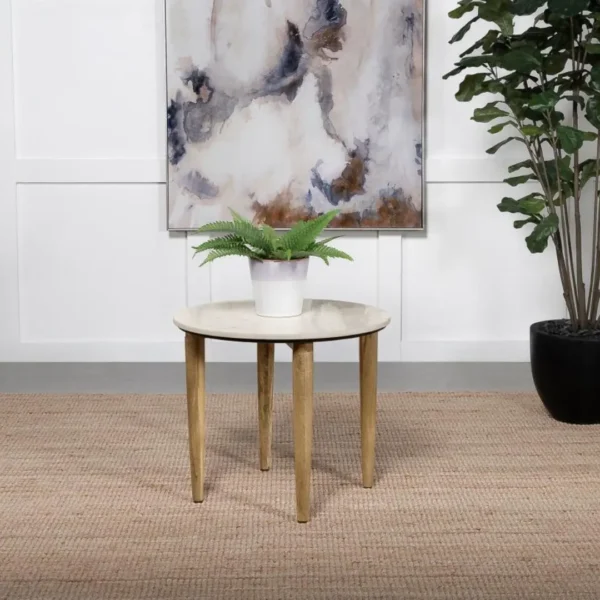 Aldis Coffee Table Set with Marble Top By Coaster Furniture - Image 3