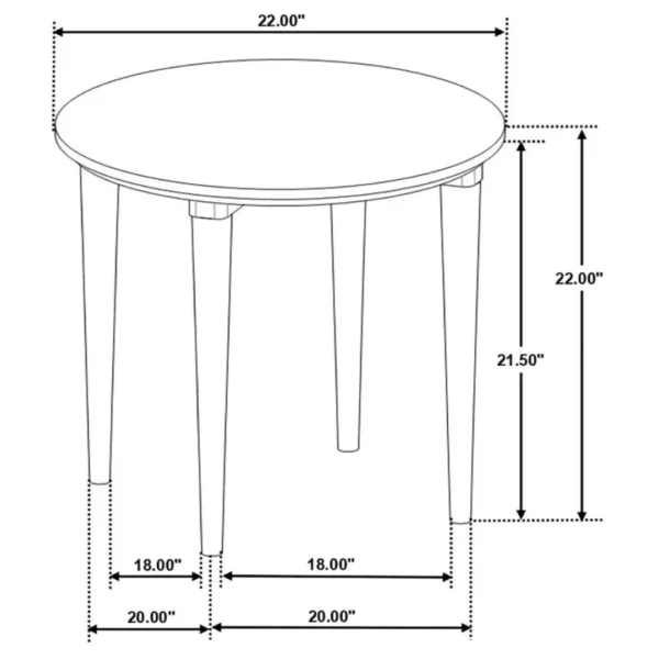 Aldis Coffee Table Set with Marble Top By Coaster Furniture - Image 11