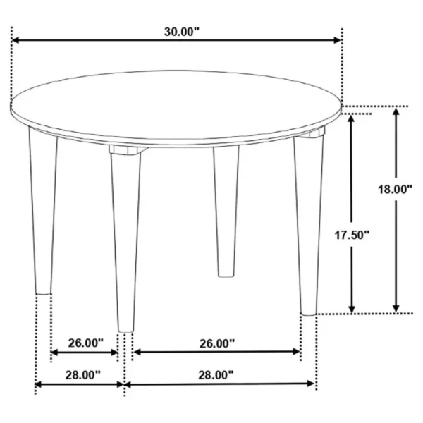 Aldis Coffee Table Set with Marble Top By Coaster Furniture - Image 10
