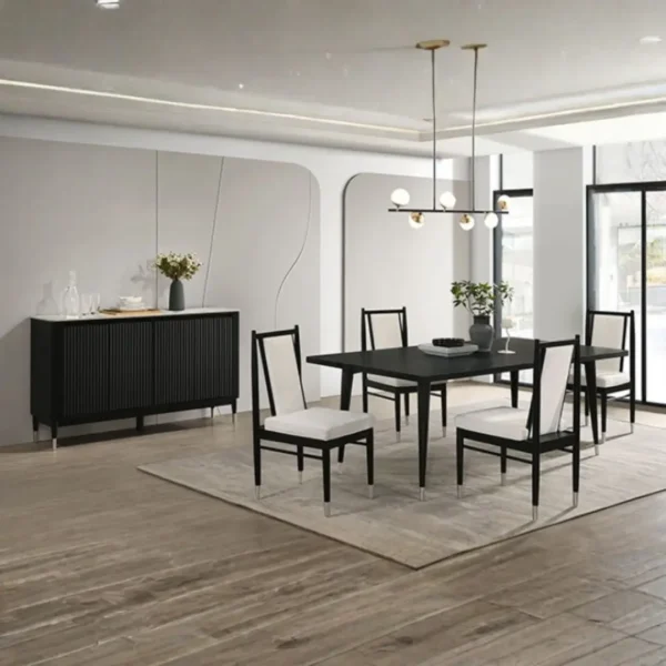 Margate Black Dining Table By Furniture of America - Image 2