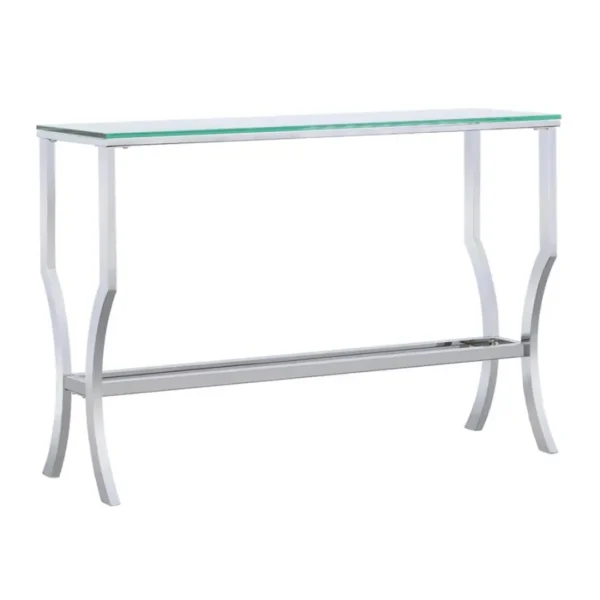 Saide Metal and Glass Console Table By Coaster Furniture - Image 2