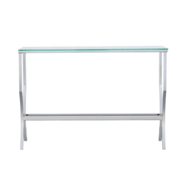 Saide Metal and Glass Console Table By Coaster Furniture - Image 3