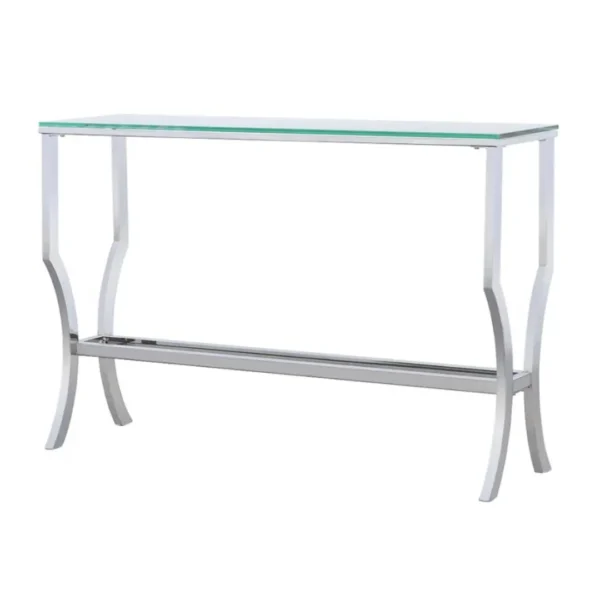 Saide Metal and Glass Console Table By Coaster Furniture - Image 4