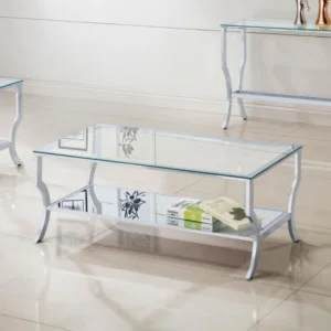 Saide Metal Coffee Table Legs Chrome By Coaster Furniture