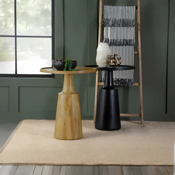 Ixia Round Wood Side Table By Coaster Furniture - Image 6