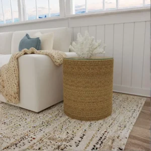 Halden Round Rattan Side Table By Coaster Furniture