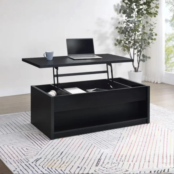 Knapp Black Lift Top Coffee Table Set By Coaster Furniture - Image 2