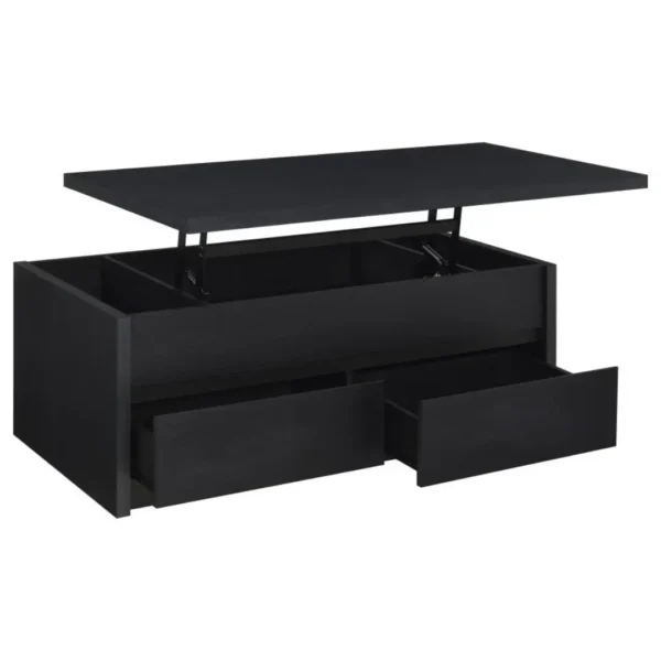 Knapp Black Lift Top Coffee Table Set By Coaster Furniture - Image 7