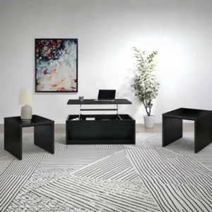 Knapp Black Lift Top Coffee Table Set By Coaster Furniture