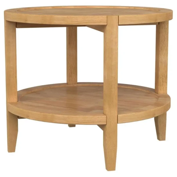 Camillo Round Solid Wood Maple End Table By Coaster Furniture - Image 5
