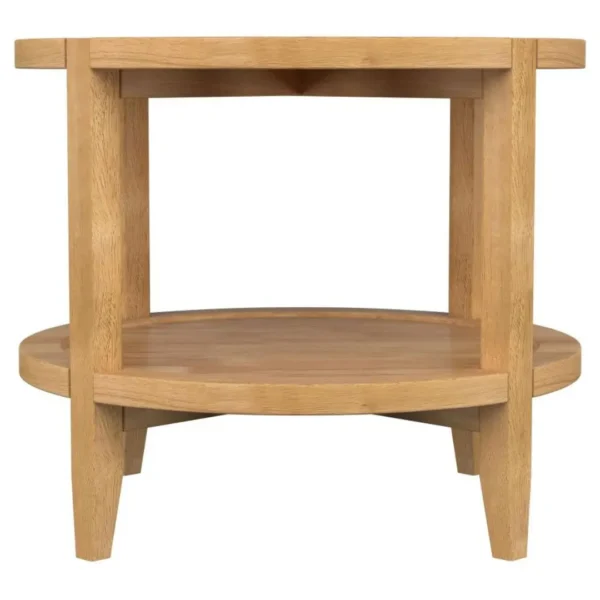 Camillo Round Solid Wood Maple End Table By Coaster Furniture - Image 6