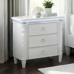 Swindon Nightstand with Light By Furniture of America