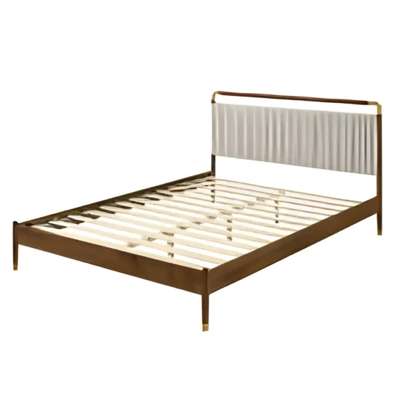 Bardot Walnut Bedroom Queen Set By Furniture of America - Image 4