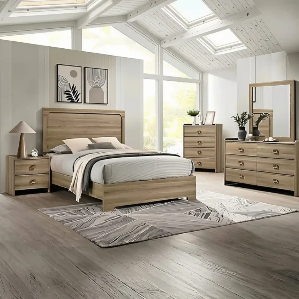 Cadden Modern Nightstand with Drawers By Furniture of America - Image 4