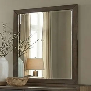 Newent Dark Walnut Mirror By Furniture of America